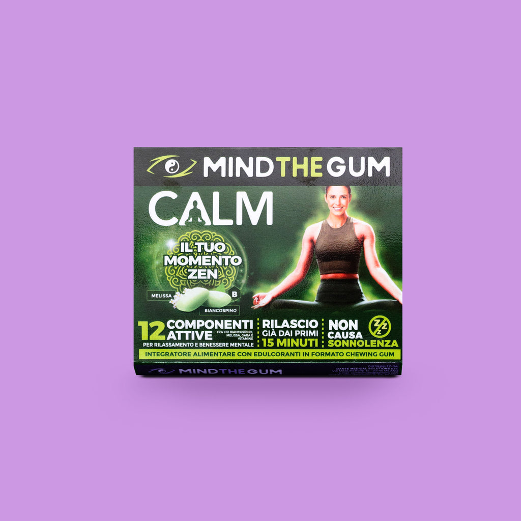 Integratori rilassanti in chewing gum: CALM 4 packs per 18 giorni2