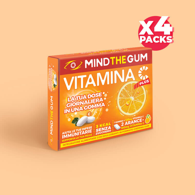 Integratori con vitamina C: VITAMINA C Arancia 4 packs per 36 giorni